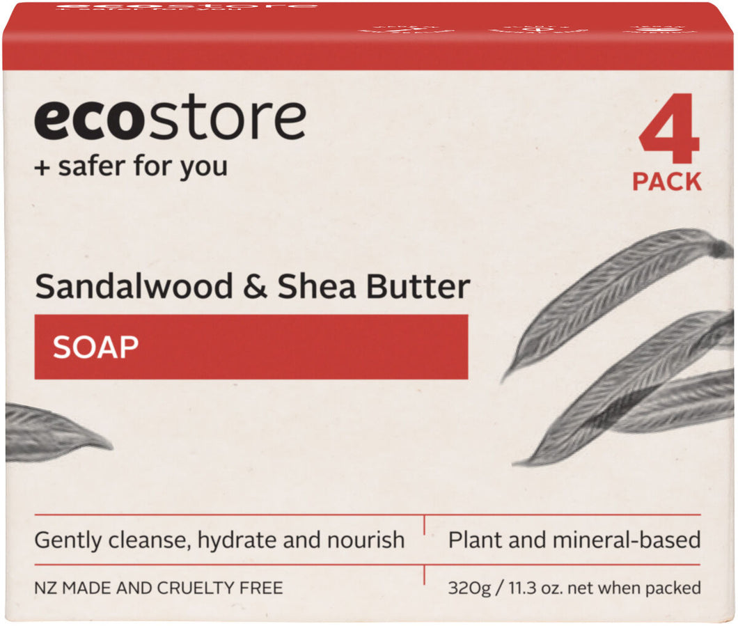 Bar Soap Sandalwood & Shea Butter Value Multipack 80g x 4