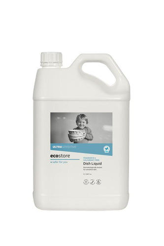 Fragrance Free Ultra Sensitive Dish Liquid Bulk 5l